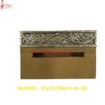 Carved Silver Plated Wooden Tissue Paper Box