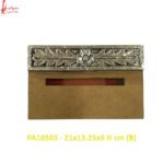 Floral Carving Silver Plated Wooden Tissue Box