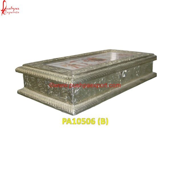 PA10506 (B) Hard White Metal Box, White Metal Antique Box, White Metal Decorative Box, White Metal Rectangle Box, White Metal Ring Box, White Metal Trinket Box, Metal Decorative Boxes, White Metal Box.jpg