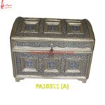 Meenakari White Metal Trinket Box