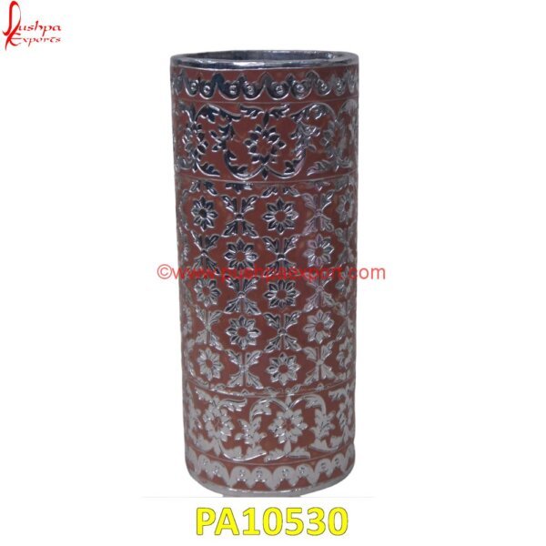 Brown Meenakari Candle Stand PA10530 Silver Candle Stand,Silver Flower Candle Stand,SIlver Table Candle Stand,Silver Glass Candle Stand,Silver Decorative Candle Stand,Geometric Silver Candle Stand,Meenakari Candle Stand.jpg