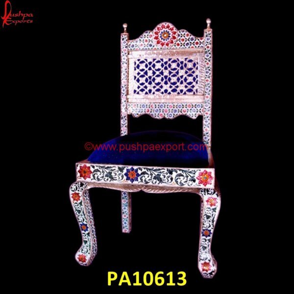 Meenakari Silver Chair PA10613 White And Silver Accent Chair, White Metal Dining Chairs, Antique Carved Lion Chair, Antique Throne Chair Carved, Antique White Metal Chairs, Carved Elephant Chair, Carved Lion Head Throne.jpg