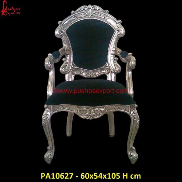 Silver Chair with Floral Design PA10627 White Metal And Wood Dining Chairs, White Metal Armchair, White Metal Bar Chairs, White Metal Chairs Set Of 2, White Metal Chairs Set Of 4, White Metal Chowki, White Metal Dining Room.jpg