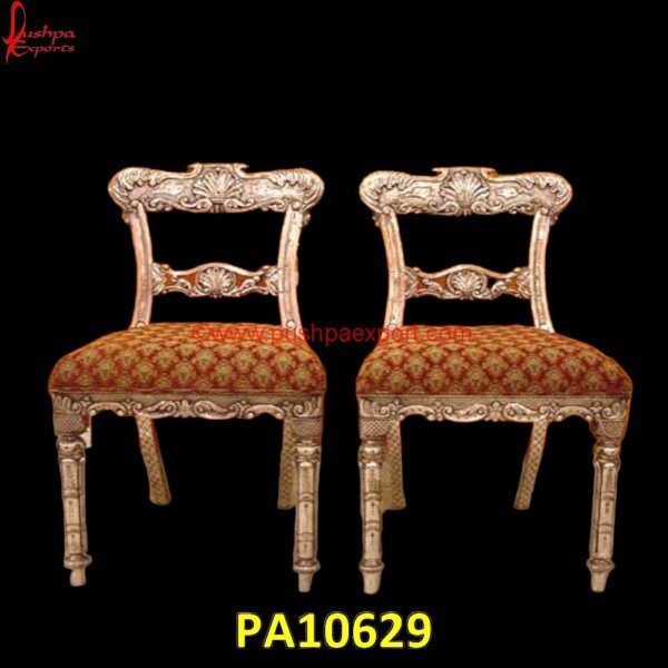 Indian Carved Silver Chair PA10629 White Metal Bar Chairs, White Metal Chairs Set Of 2, White Metal Chairs Set Of 4, White Metal Chowki, White Metal Dining Room Chairs, White Metal Embossed Furniture, White Metal Furniture.jpg