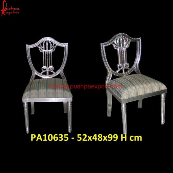 Silver Chair without Armrest PA10635 White Metal Furniture Udaipur, Silver Chairs, The Silver Chair, White Metal Chairs, Antique Carved Chair, Antique Carved Wood Chair, Antique Chair With Carved Face, Antique Chair With Lion.jpg