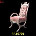 Silver Royal Chair with Round Armrest