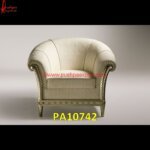 Round Single Sofa Carving Chair