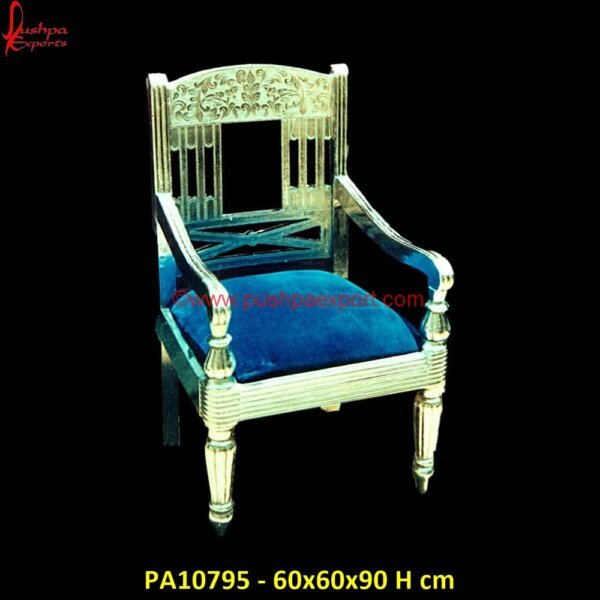 Silver Coated Chair with Floral Pattern PA10795 Antique White Metal Chairs, Carved Elephant Chair, Carved Lion Head Throne Chair, Carved Swan Chair, Carved Throne Chairs, Carved Victorian Chair, Carved Wing Chair, Carved Wood Throne.jpg