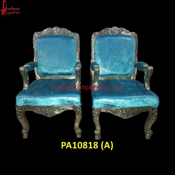 Silver Carved Chair with Velvet Fabric PA10818 (A) Silver Chairs, The Silver Chair, White Metal Chairs, Antique Carved Chair, Antique Carved Wood Chair, Antique Chair With Carved Face, Antique Chair With Lion Head Arms, Antique Hand Carved.jpg