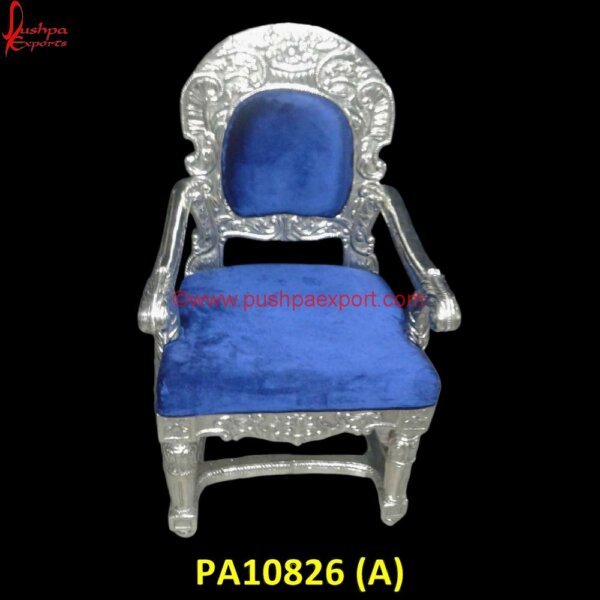 Silver Coated Chair with Carved Floral Pattern PA10826 (A) Carved Wood Chair, Carved Wood Dining Chairs, Dining Chairs Silver Legs, Dining Chairs With Silver Legs, Hand Carved Chair, Hand Carved Wooden Chairs, Silver Accent Chair, Silver Dining.jpg