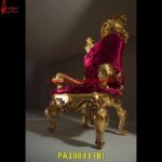 Majestic Gold Carved King’s Chair