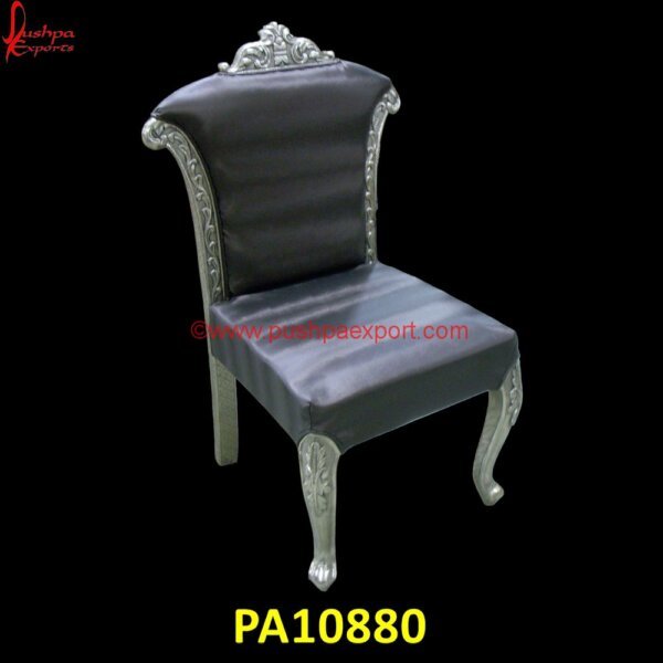 Silver Metal Chair with Carved Floral Design PA10880 Carved Victorian Chair, Carved Wing Chair, Carved Wood Throne Chair, Hand Carved Wooden Dining Chairs, High Back Carved Wooden Chair, Indian Carved Wooden Chairs, Silver Wing Back Chair.jpg