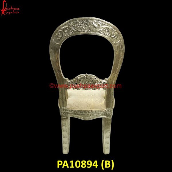 PA10894 (B) White Metal Embossed Furniture, White Metal Furniture Udaipur, Silver Chairs, The Silver Chair, White Metal Chairs, Antique Carved Chair, Antique Carved Wood Chair, Antique Chair.jpg