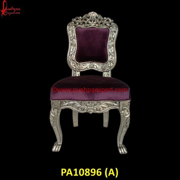 White Metal Dining Chair with Floral Back Design PA10896 (A) Antique Carved Chair, Antique Carved Wood Chair, Antique Chair With Carved Face, Antique Chair With Lion Head Arms, Antique Hand Carved Wood Chairs, Carved Chairs, Carved Dining Chairs.jpg