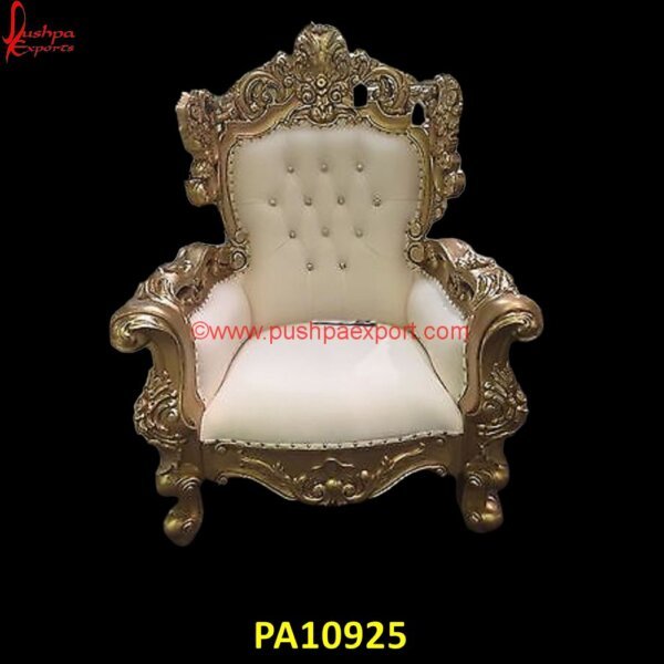 Majestic Throne Chair with Floral Pattern PA10925 White Metal Bar Chairs, White Metal Chairs Set Of 2, White Metal Chairs Set Of 4, White Metal Chowki, White Metal Dining Room Chairs, White Metal Embossed Furniture, White Metal Furniture.jpg