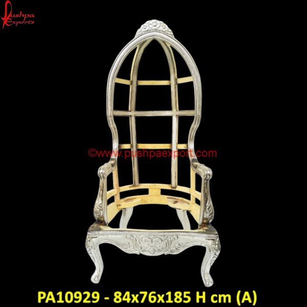 Majestic Carved White Metal Dome Chair PA10929 (A) White Metal Dining Room Chairs, White Metal Embossed Furniture, White Metal Furniture Udaipur, Silver Chairs, The Silver Chair, White Metal Chairs, Antique Carved Chair, Antique Carved.jpg