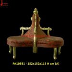 Brass Coated Three Way French Chair