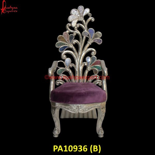 PA10936 (B) Carved Dining Chairs, Carved Wood Chair, Carved Wood Dining Chairs, Dining Chairs Silver Legs, Dining Chairs With Silver Legs, Hand Carved Chair, Hand Carved Wooden Chairs, Silver Accent.jpg