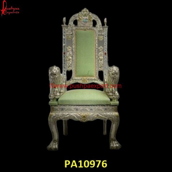 Majestic High Back Carved Lion Chair PA10976 Carved Dining Chairs, Carved Wood Chair, Carved Wood Dining Chairs, Dining Chairs Silver Legs, Dining Chairs With Silver Legs, Hand Carved Chair, Hand Carved Wood Chairs, Silver Accent Chair.jpg