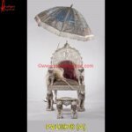 Traditional Maharaja Lion Chair and Foot Rest