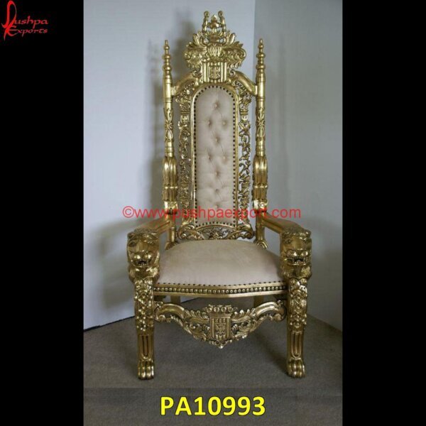 Indian Throne Carved Chair High Back Gilt PA10993 Carved Dining Chairs, Carved Wood Chair, Carved Wood Dining Chairs, Dining Chairs Silver Legs, Dining Chairs With Silver Legs, Hand Carved Chair, Hand Carved WoodChairs, Silver Accent Chair.jpg