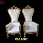 Royal High Back Maharaja Chair with Tufted Pattern