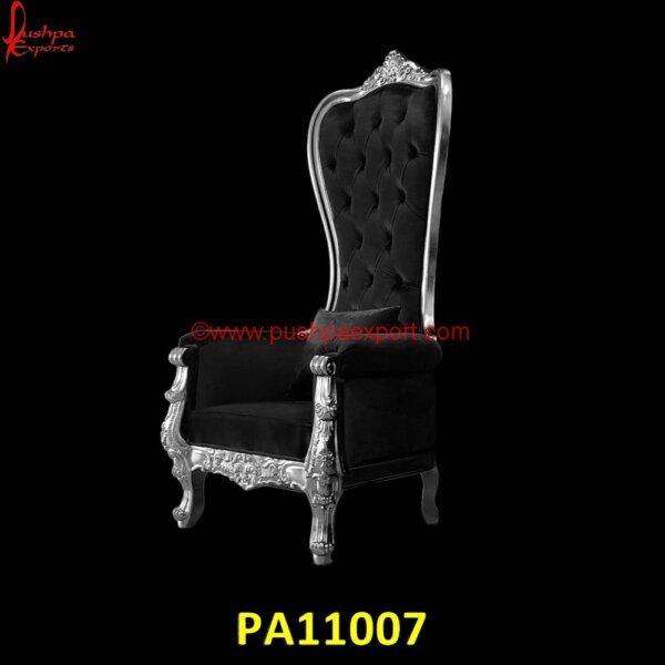 Silver Metal Luxurious High Back Carved Chair PA11007 Carved Dining Chairs, Carved Wood Chair, Carved Wood Dining Chairs, Dining Chairs Silver Legs, Dining Chairs With Silver Legs, Hand Carved Chair, Hand Carved WoodChairs, Silver Accent Chair.jpg