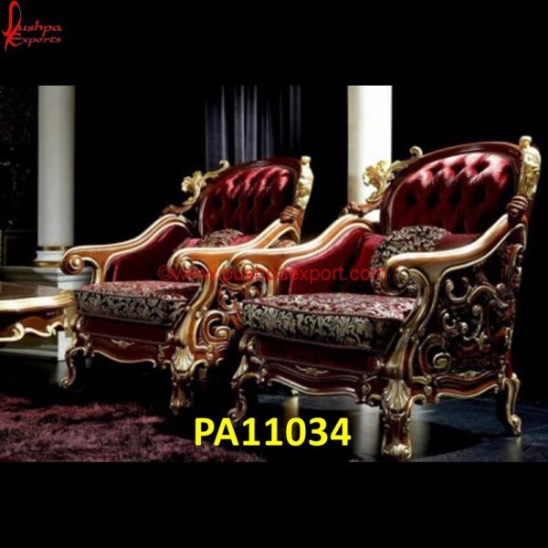 Maroon & Gold Luxury Sofa Chair for Living Room PA11034 Carved Dining Chairs, Carved Wood Chair, Carved Wood Dining Chairs, Dining Chairs Silver Legs, Dining Chairs With Silver Legs, Hand Carved Chair, Hand Carved WoodChairs, Silver Accent Chair.jpg