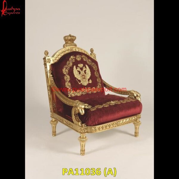 Brass Low Seating Majestic Victorian Chair With Eagle Head PA11036 (A) Carved Dining Chairs, Carved Wood Chair, Carved Wood Dining Chairs, Dining Chairs Silver Legs, Dining Chairs With Silver Legs, Hand Carved Chair, Hand Carved WoodChairs, Silver Accent Chair.jpg