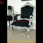 Silver Majestic Carved Chair