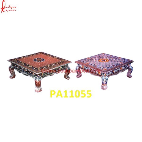 Exotic Indian White Metal Chowki PA11055 Silver Coating Stool, Silver Decorative Stool, Silver Dressing Stool, Silver Metal Stool, Silver Ottoman Stool, Silver Plated Pooja Chowki, Silver Plated Stools, Silver Pooja Chowki.jpg