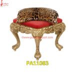 Luxury Handcrafted Golden Stool