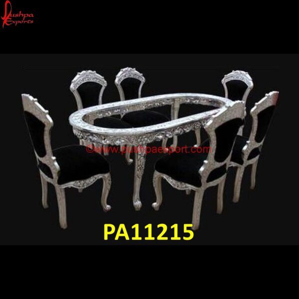 Antique Silver Dining Set PA11215 White Metal Dining Table, White Metal Table, 4 White Metal Chairs, Antique Silver Dining Set, Black Silver Dining Table, Carved Round Dining Table, Carved Teak Dining Table, Carvin.jpg