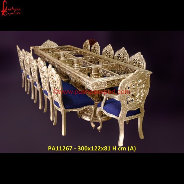 Heavy Carved Royal Palace Silver Dining Table PA11267 (A) White Metal Dining, White Metal Round Dining Table, Dining Table Metal, Silver Dining Table, Carving Dining Chair, Hand Carved Dining Table, White Metal Dining Chairs, White Me.jpg