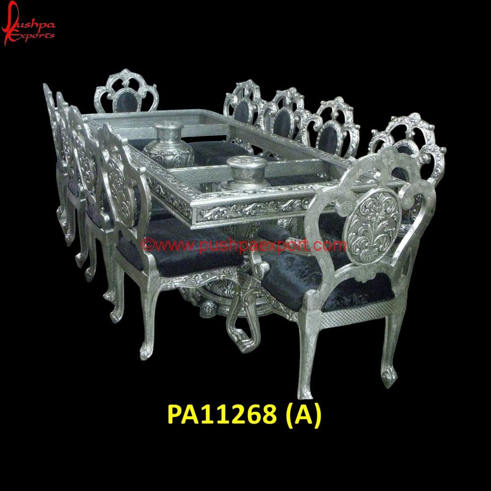 Hand Carved Dining Table with Floral Design Chairs PA11268 (A) Dining Table Metal, Silver Dining Table, Carving Dining Chair, Hand Carved Dining Table, White Metal Dining Chairs, White Metal Dining Table, White Metal Table, 4 White Metal C.jpg Hand Carved Dining Table with Floral Design Chairs PA11268 (A) Dining Table Metal, Silver Dining Table, Carving Dining Chair, Hand Carved Dining Table, White Metal Dining Chairs, White Metal Dining Table, White Metal Table, 4 White Metal C.jpg