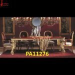Majestic Gold Brass Coated Dining Table Metal