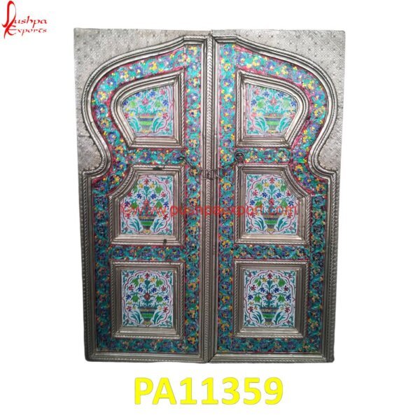 Meenakari White Metal Window PA11359 silver door handles, wood carving door, antique carved doors, antique hand carved doors, artistic carved doors, balinese carved doors, carved door panels, carved mahogany doors, carved.jpg