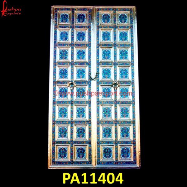 Carving Meenakari Door PA11404 custom carved wood doors, custom hand carved doors, front door carving, hand carved front doors, handcarved door, kashmir wood carving doors, main door carving, meenakari design,.jpg