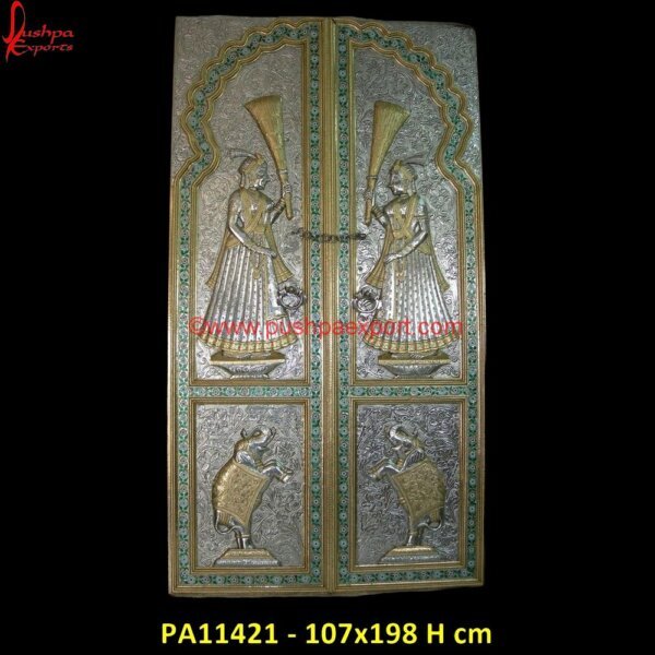 Meenakari Carved Temple Door PA11421 meenakari work, modern wooden carving door designs, radha krishna wood carving door, rustic carved doors, silver door knobs, carved barn door, carved cabinet doors, carved doors,.jpg