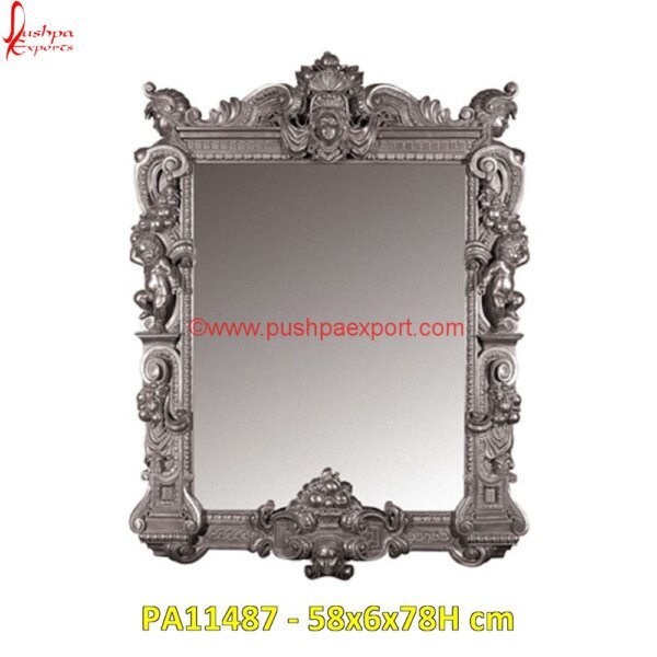 Carved Silver Ornate Mirror Frame PA11487 Sterling Picture Frames, Sterling Silver Frame, Sterling Silver Photo Frames, Sterling Silver Picture Frame, Vintage Silver Picture Frames, What Is A White Metal, White Metal Console Table.jpg