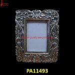 Heavy Carved Silver Frame Free Standing