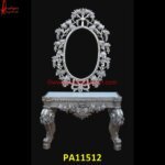 Kings White Metal Hall Console