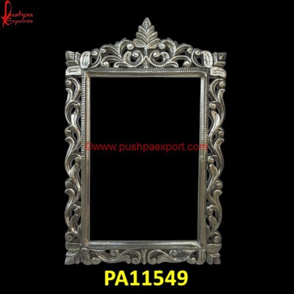 Floral Carved Silver Plated Picture Frame PA11549 16x20 Silver Frame, 18x24 Silver Frame, 20x30 Silver Frame, 24x36 Silver Frame, Antique Silver Picture Frame, Engraved Silver Picture Frames, Large Silver Picture Frames, Silver Frame.jpg