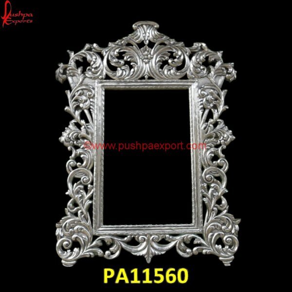 Floral Carved Silver Frame Pictures PA11560 Silver Frame Photo, Silver Frame Round Mirror, Silver Frame Wall Mirror, Silver Ornate Frame, Silver Picture Frames For Wall, Silver Plated Picture Frame, Silver Poster Frame, Silver Vanity.jpg