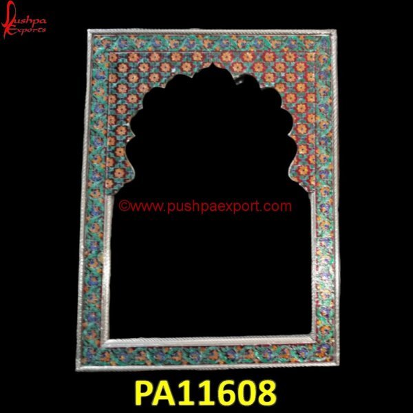 Sterling Silver Picture Frame with Meenakari PA11608 Silver Ornate Frame, Silver Picture Frames For Wall, Silver Plated Picture Frame, Silver Poster Frame, Silver Vanity Mirror, Silver Vanity Table, Silver Vanity Tray, Silver Wall Frames.jpg