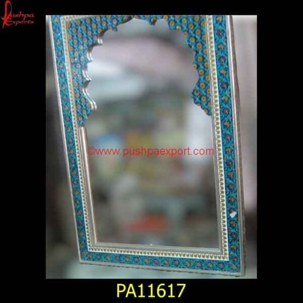 Meenakari Work Silver Vanity Mirror PA11617 Sterling Silver Frame, Sterling Silver Photo Frames, Sterling Silver Picture Frame, Vintage Silver Picture Frames, What Is A White Metal, White Metal Console Table, White Console Table.jpg