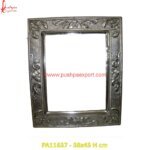 Antique Silver Metal Picture Frame