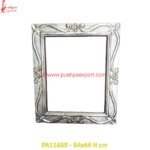 Floral Carved Silver Plated Wall Picture Frame