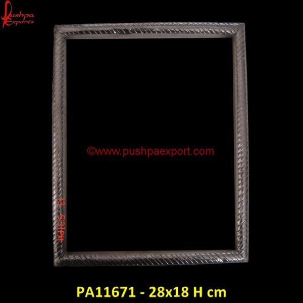 Silver Metal Rope Picture Frame PA11671 White Metal Frames, White Metal Furniture Udaipur, White Metal Photo Frame, Antique White Metal Console Table, White Metal Frame Console Table, White Metal Hall Console, White Metal Mirror.jpg
