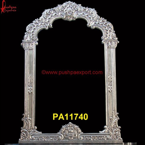 Handmade Decorative Silver Carved Frame PA11740 Silver Frame Engraved, Silver Frame Photo, Silver Frame Round Mirror, Silver Frame Wall Mirror, Silver Ornate Frame, Silver Picture Frames For Wall, Silver Plated Picture Frame.jpg
